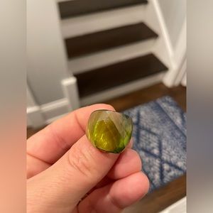 Acrylic green chunky ring- cocktail!
